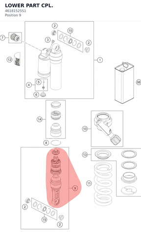 Diagram preview: LOWER PART CPL. (46181525S1)