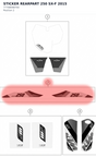 Diagram preview: STICKER REARPART 250 SX-F 2015 (77708098700)