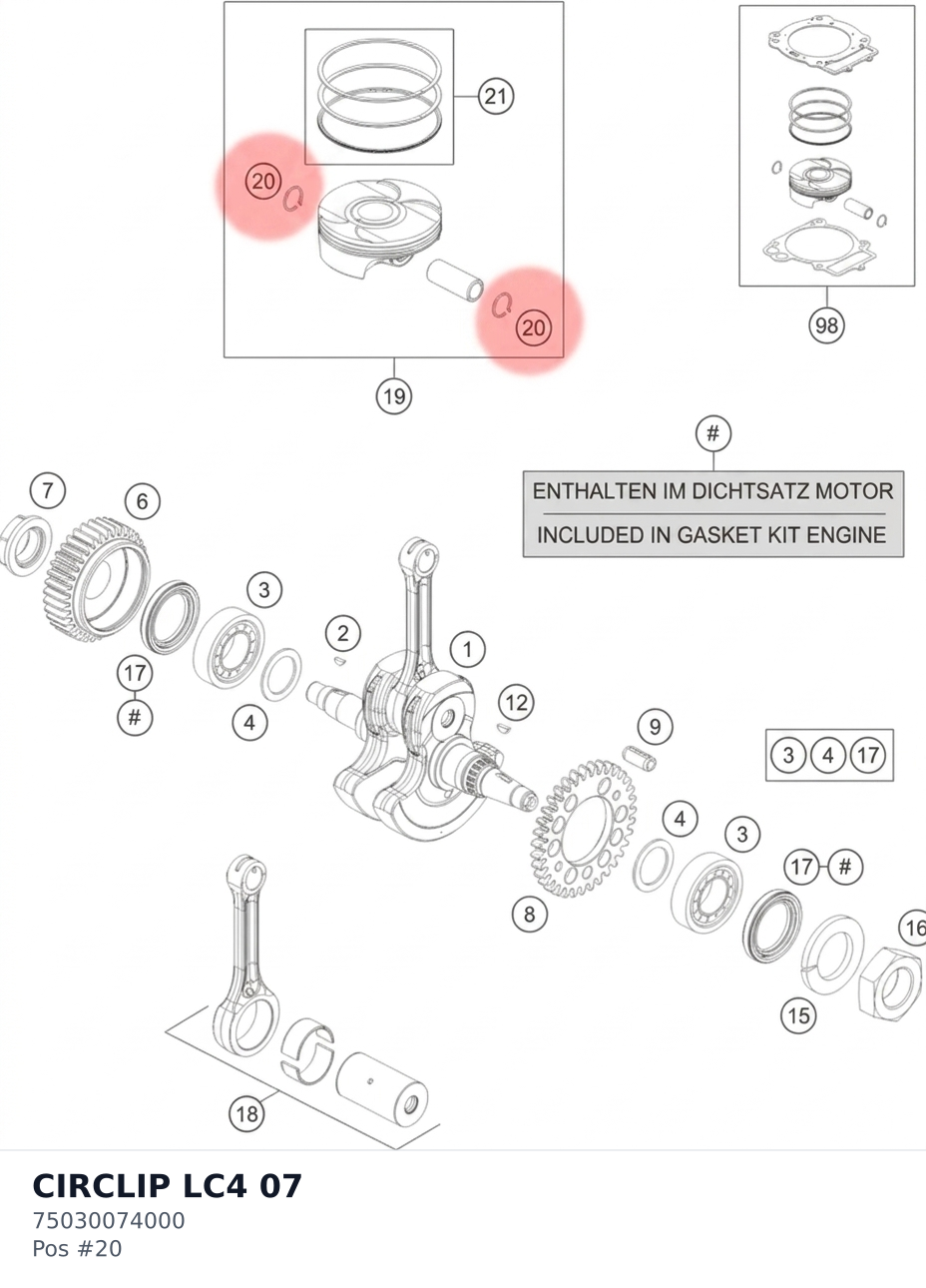 Diagram preview: CIRCLIP LC4                 07 (75030074000)