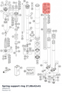 Diagram preview: Spring support ring 27,08x42x41 (48600520)