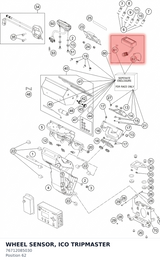 Diagram preview: WHEEL SENSOR, ICO TRIPMASTER (76712085030)