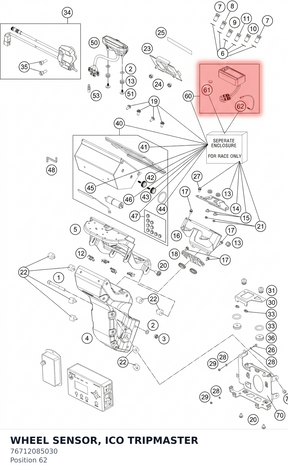 Diagram preview: WHEEL SENSOR, ICO TRIPMASTER (76712085030)