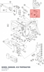 Diagram preview: WHEEL SENSOR, ICO TRIPMASTER (76712085030)