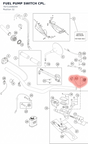 Diagram preview: FUEL PUMP SWITCH CPL. (76711006044)