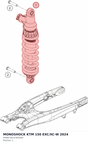 Diagram preview: MONOSHOCK KTM 150 EXC/XC-W 2024 (A490C461X305000)