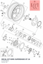 Diagram preview: DECAL KIT RIMS SUPERDUKE GT 16 (61409098000)