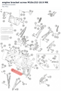 Diagram preview: engine bracket screw M10x152-10.9 MK (0900001015200S)