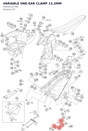 Diagram preview: VARIABLE ONE-EAR CLAMP 13,3MM (00050133706)