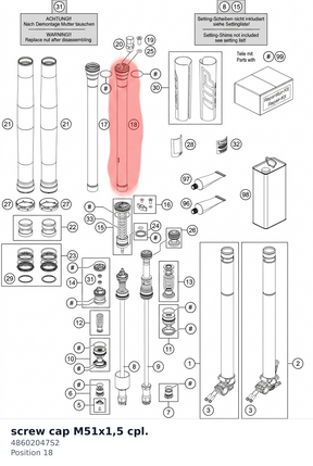 Diagram preview: screw cap M51x1,5 cpl. (48602047S2)