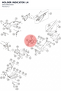 Diagram preview: HOLDER INDICATOR LH (A60108003000)