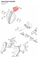 Diagram preview: BALLHEAD HOLDER (61614020100)