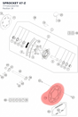 Diagram preview: SPROCKET 47-Z (7771015104704)