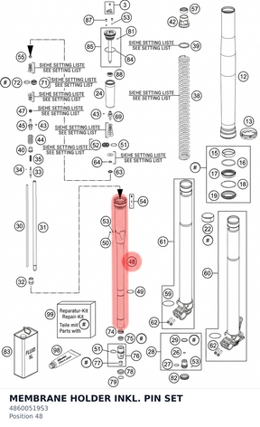 Diagram preview: MEMBRANE HOLDER INKL. PIN SET (48600519S3)