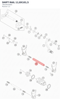Diagram preview: SHIFT RAIL 11,8X101,5 (78034020000)
