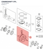 Diagram preview: CRANKSHAFT CPL. (78130218000)