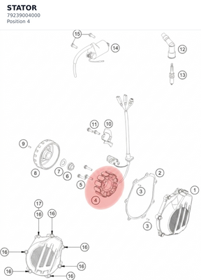 Diagram preview: STATOR (79239004000)