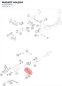 Diagram preview: MAGNET HOLDER (60303029050)