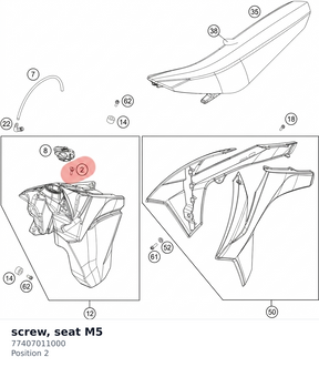 Diagram preview: screw, seat M5 (77407011000)