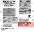 Diagram preview: Type label, EU KTM (LI21-636-2A)