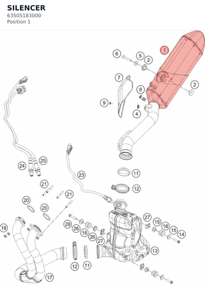 Diagram preview: SILENCER (63505183000)
