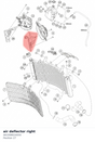 Diagram preview: air deflector right (A61008024050)