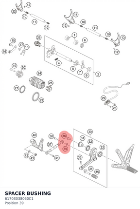 Diagram preview: SPACER BUSHING (61703038060C1)