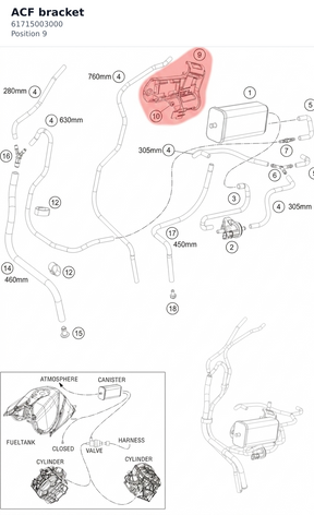 Diagram preview: ACF bracket (61715003000)