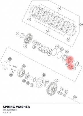 Diagram preview: SPRING WASHER (79532182000)