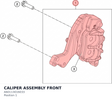 Diagram preview: CALIPER ASSEMBLY FRONT (A60113016033)