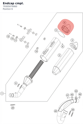 Diagram preview: Endcap cmpl. (79305079060)