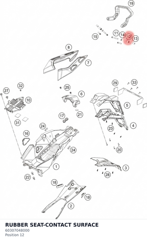 Diagram preview: RUBBER SEAT-CONTACT SURFACE (60307048000)