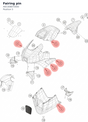 Diagram preview: Fairing pin (A65308870000)