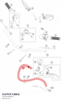 Diagram preview: CLUTCH CABLE (C90102090000)