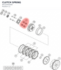 Diagram preview: CLUTCH SPRING (90132005000)