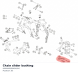 Diagram preview: Chain slider bushing (00900000804500)