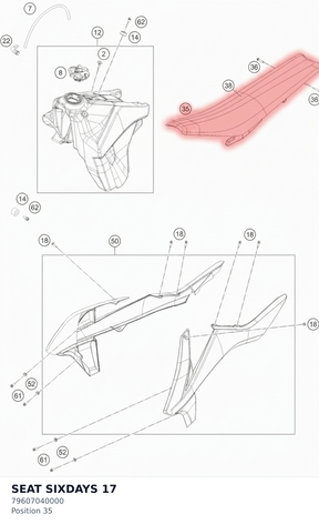 Diagram preview: SEAT SIXDAYS 17 (79607040000)