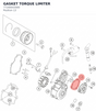 Diagram preview: GASKET TORQUE LIMITER (77240043000)