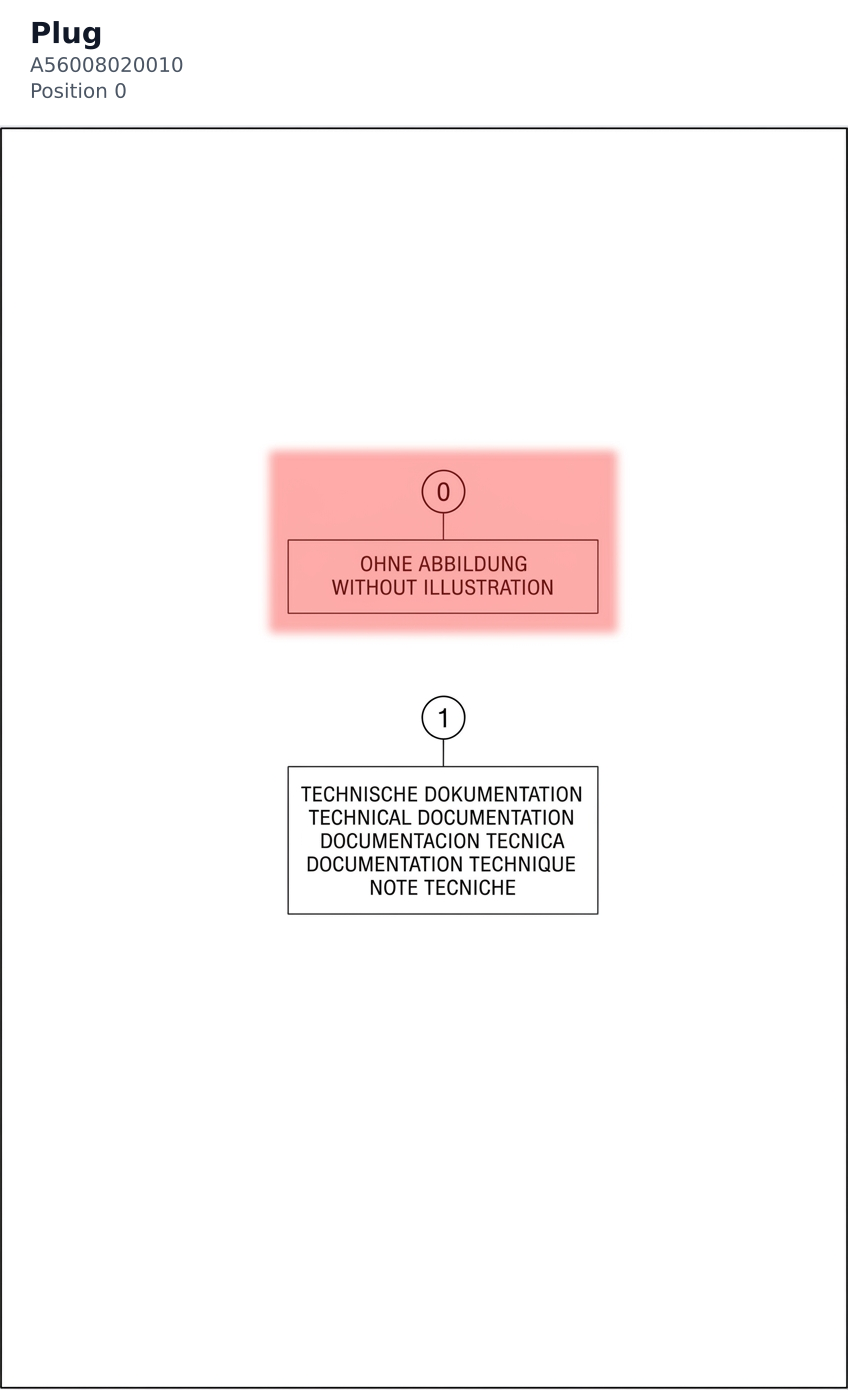 Diagram preview: Plug (A56008020010)