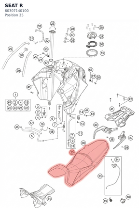 Diagram preview: SEAT R (60307140100)