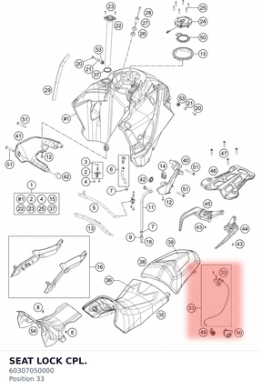Diagram preview: SEAT LOCK CPL. (60307050000)
