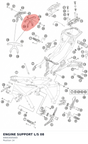 Diagram preview: ENGINE SUPPORT L/S          08 (69003005000)