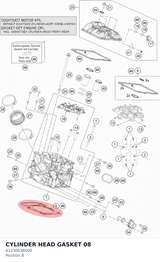 Diagram preview: CYLINDER HEAD GASKET        08 (61230036000)