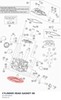 Diagram preview: CYLINDER HEAD GASKET        08 (61230036000)