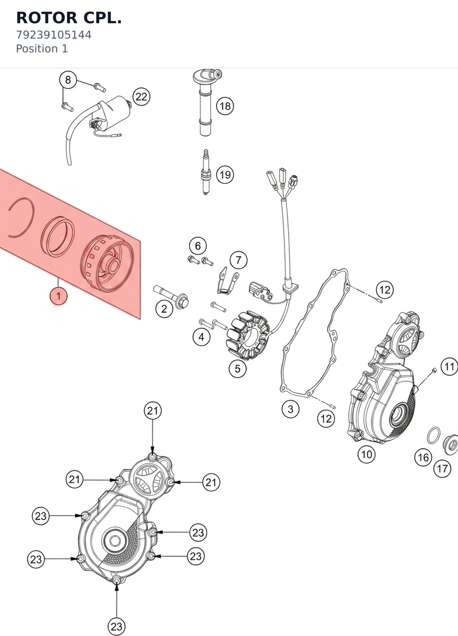 Diagram preview: ROTOR CPL. (79239105144)
