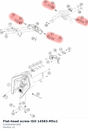 Diagram preview: Flat-head screw ISO 14583-M5x1 (0145830501800)