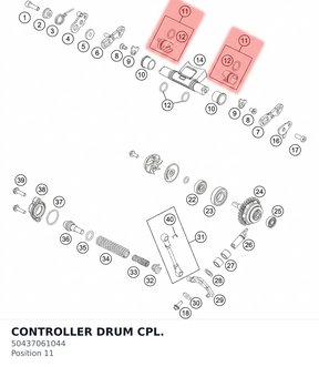 Diagram preview: CONTROLLER DRUM CPL. (50437061044)
