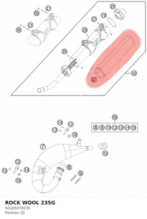 Diagram preview: ROCK WOOL 235G (50305078235)
