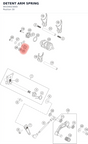 Diagram preview: DETENT ARM SPRING (94334023000)