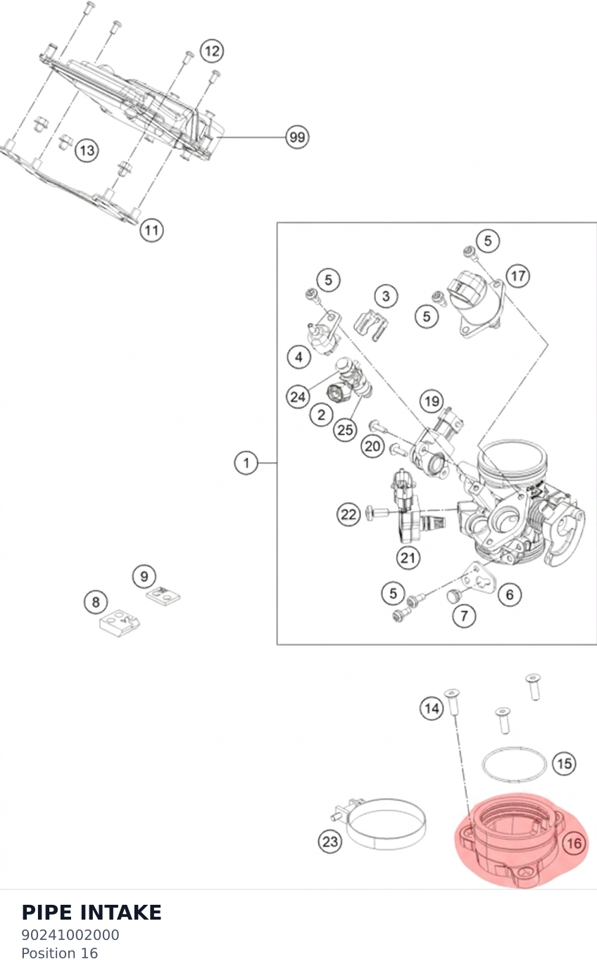Diagram preview: PIPE INTAKE (90241002000)