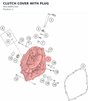 Diagram preview: CLUTCH COVER WITH PLUG (90230801144)